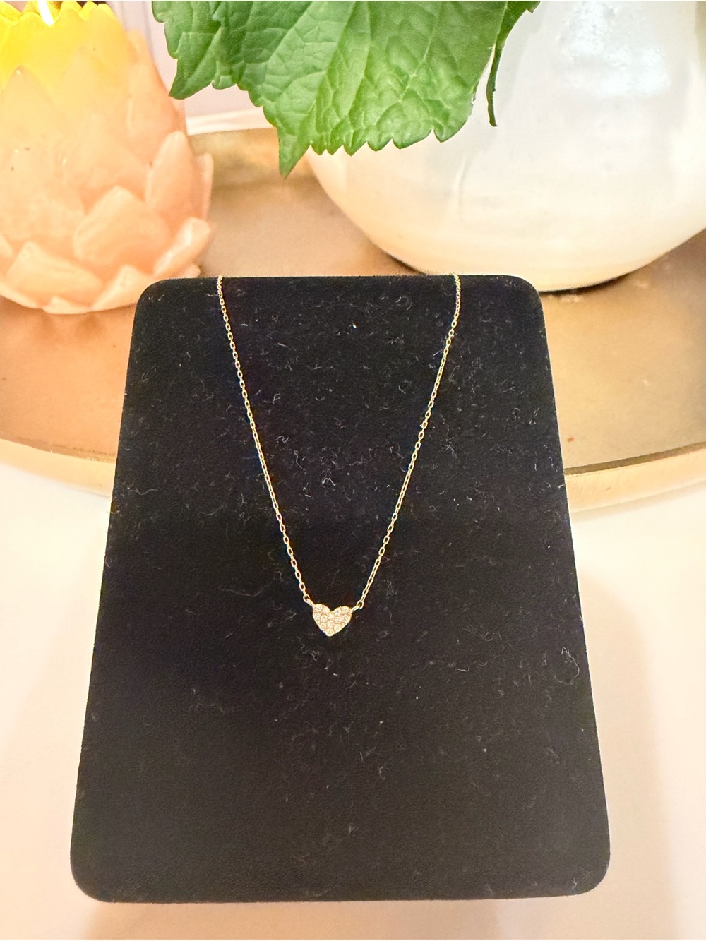 Gorjana Gold Heart Pavé Necklace